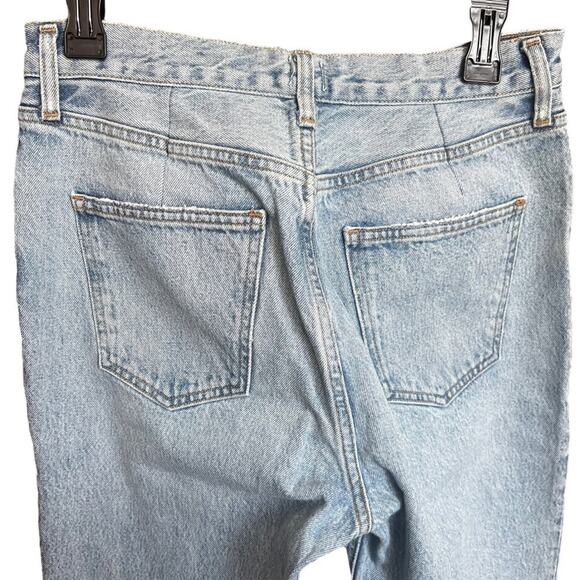 Agolde The Mid Rise Relaxed Bootcut Frayed Hem Size 28 - Picture 6 of 14